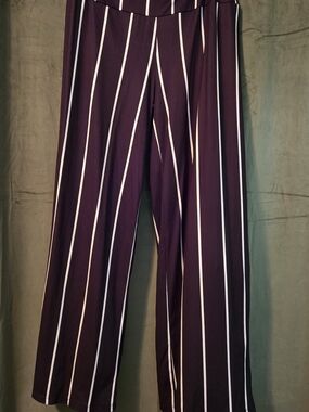 Wide Leg Black Stripe Women’s Pants